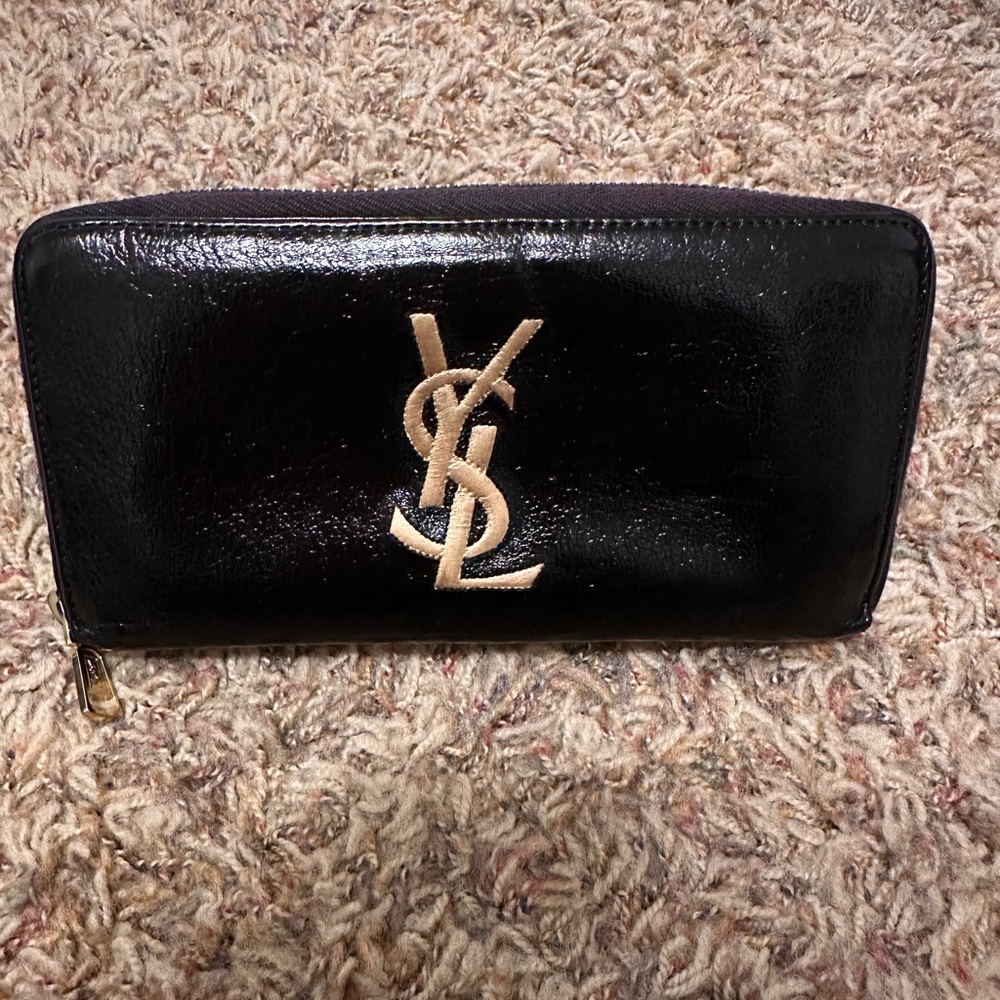 YSL zippy leather wallet